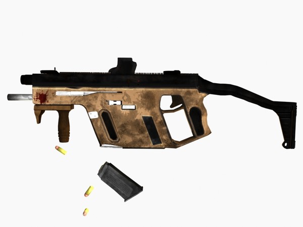 modern smg 3ds - Kriss Modern SMG (textured) by kornswag